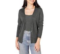 Amazon Essentials Women's Lightweight Cardigan Sweater, Charcoal Heather, 4XL Plus