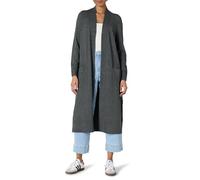 Amazon Essentials Women's Lightweight Floor Length Longline Cardigan, Charcoal Heather, L