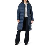 Amazon Essentials Women's Lightweight Full-Zip Water-Resistant Long Cocoon Puffer Winter Coat, Navy, XL