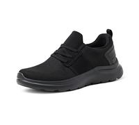 Amazon Essentials Women's Lightweight Knit Cross Trainer Sneakers, Black, 10 UK