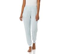 Amazon Essentials Women's Lightweight Knit Jersey Pyjama Bottoms, Jogger Lounge Sleep Wear with Pockets, Light Blue Rose Leopard, XL