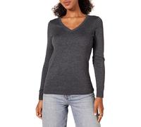 Amazon Essentials Women's Lightweight Long-Sleeve V-Neck Jumper, Charcoal Heather, 5XL Plus
