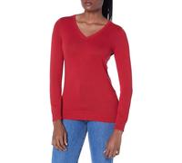 Amazon Essentials Women's Lightweight Long-Sleeve V-Neck Jumper, Red, 5XL Plus