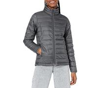 Amazon Essentials Women's Lightweight long-sleeved, water-resistant, packable puffer jacket (available in plus size), Charcoal Heather, XL