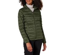 Amazon Essentials Women's Lightweight long-sleeved, water-resistant, packable puffer jacket (available in plus size), Dark Olive, XS