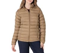 Amazon Essentials Women's Lightweight long-sleeved, water-resistant, packable puffer jacket (available in plus size), Mushroom Brown, S