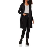 Amazon Essentials Women's Lightweight Longline Open-Front Long Sleeve Cardigan (Available in Plus Size), Black, XXL