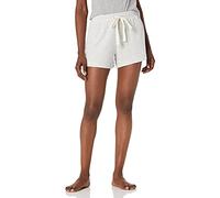 Amazon Essentials Women's Lightweight Lounge Terry Pyjama Shorts, Grey Heather Stripes, XS