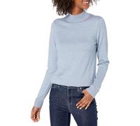 Amazon Essentials Women's Lightweight Roll Neck Long-Sleeve Jumper (Available in Plus Size), Indigo Blue Heather, L