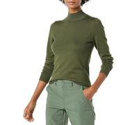 Amazon Essentials Women's Lightweight Roll Neck Long-Sleeve Jumper (Available in Plus Size), Olive, L