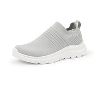 Amazon Essentials Women's Lightweight Slip-On Walking Shoes, Grey, 3 UK