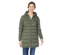 Amazon Essentials Women's Lightweight Water-Resistant Packable Hooded Puffer Jacket (Available in Plus Size), Dark Olive, XXL