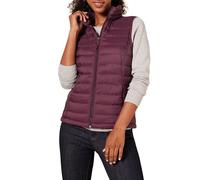 Amazon Essentials Women's Lightweight Water-Resistant Packable Puffer Gilet, Burgundy, S