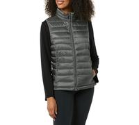 Amazon Essentials Women's Lightweight Water-Resistant Packable Puffer Gilet, Charcoal Heather, L