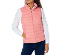 Amazon Essentials Women's Lightweight Water-Resistant Packable Puffer Gilet, Pink, L