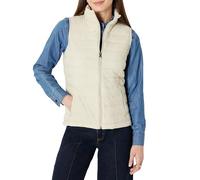 Amazon Essentials Women's Lightweight Water-Resistant Packable Puffer Gilet, Stone, M