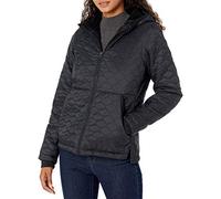Amazon Essentials Women's Lightweight Water-Resistant Sherpa-Lined Hooded Puffer, Black, X-Large