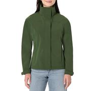 Amazon Essentials Women's Lightweight Waterproof Hooded Rain Jacket, Dark Green, XS