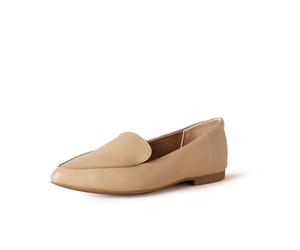 Amazon Essentials Women's Loafer Flat, Beige, 10.5 UK Wide