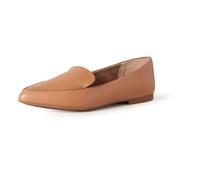 Amazon Essentials Women's Loafer Flat, Camel Faux Leather, 10 UK Wide