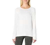 Amazon Essentials Women's Long Sleeve Active Quick-Dry Tech Stretch Lightweight Running Gym T-Shirt (Available in Plus Size), White, M