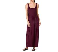 Amazon Essentials Women's Long Waisted Maxi Dress (Plus, Burgundy, XS