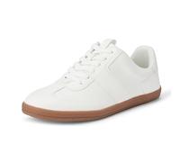 Amazon Essentials Women's Low-Top Retro Trainers, White, 7 UK