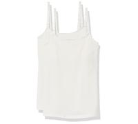 Amazon Essentials Women's Maternity Nursing Friendly Camisole with Adjustable Straps and Built-in Shelf Bra, Pack of 2, White, XS