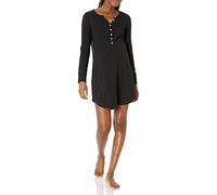 Amazon Essentials Women's Maternity Nursing Nightdress, Black, XS