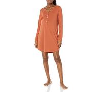Amazon Essentials Women's Maternity Nursing Nightdress, Terracotta, S