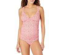 Amazon Essentials Women's Maternity V-Neck Swimsuit, Pale Peach Micro Floral, 12