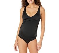 Amazon Essentials Women's Maternity V-Neck Swimsuit, Washed Black, 14