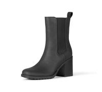 Amazon Essentials Women's Mid-Calf Heeled Chelsea Boots, Black, 3 UK