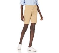 Amazon Essentials Women's Mid-Rise Slim-Fit Bermuda Chino Shorts 10" (25 cm) Inseam, Khaki Brown, 12