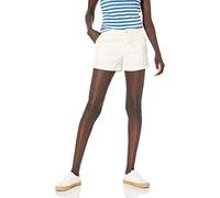 Amazon Essentials Women's Mid-Rise Slim-Fit Chino Shorts 3.5" (8.9 cm) Inseam, Cream, 22