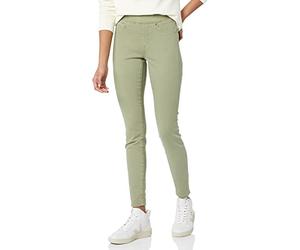 Amazon Essentials Women's Mid-Rise Stretch Pull-On Jegging - Discontinued Colours, Light Sage Green, 16 Short