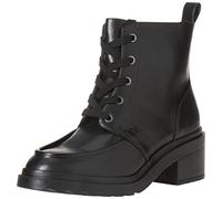 Amazon Essentials Women's Moc Toe Boots, Black, 6 UK Wide