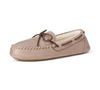 Amazon Essentials Women's Moccasin Slippers, Grey, 3 UK