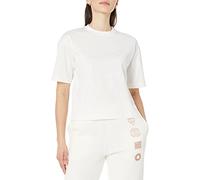 Amazon Essentials Women's Organic Cotton Drop-Shoulder Relaxed Boxy Short-Sleeved T-Shirt (Available in Plus Size), Ivory, S