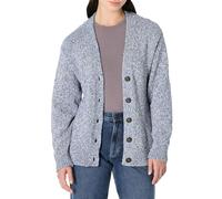Amazon Essentials Women's Oversized-Fit Multi-Colour Heavyweight Button-Up Cardigan, Bright Blue Marl, XXS