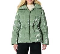 Amazon Essentials Women's Oversized-Fit Square Quilted Puffer Jacket with Adjustable Waist, Sage Green, XXL