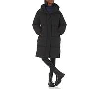 Amazon Essentials Women's Oversized Long Puffer Jacket (Available in Plus Size), Black, X-Large