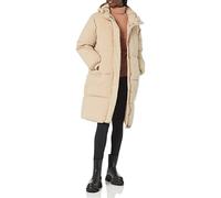 Amazon Essentials Women's Oversized Long Puffer Jacket (Available in Plus Size), Tan, Medium