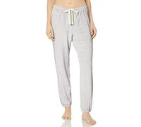 Amazon Essentials Women's Pajama Jogger - Lightweight Lounge Terry, Plus Size, Grey Heather Stripe, X-Small