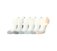 Amazon Essentials Women's Performance Comfortable Cotton Cushioned Breathable Athletic No-Show Sports Socks, 6 Pairs, White, 5.5-10