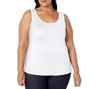 Amazon Essentials Women's Plus Size Tank Top, White, 4XL Plus