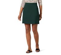 Amazon Essentials Women's Ponte Pull-on Mini Length A-line Skirt, Dark Green, M