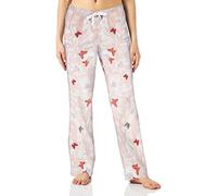 Amazon Essentials Women's Poplin Sleep Trousers, Pink Butterflies, XS