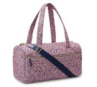 Amazon Essentials Women's Quilted Weekender Duffle Bag, Navy Paisley, One Size