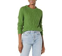 Amazon Essentials Women's Regular Fit 100% Cotton Cable Knit Crewneck Jumper
